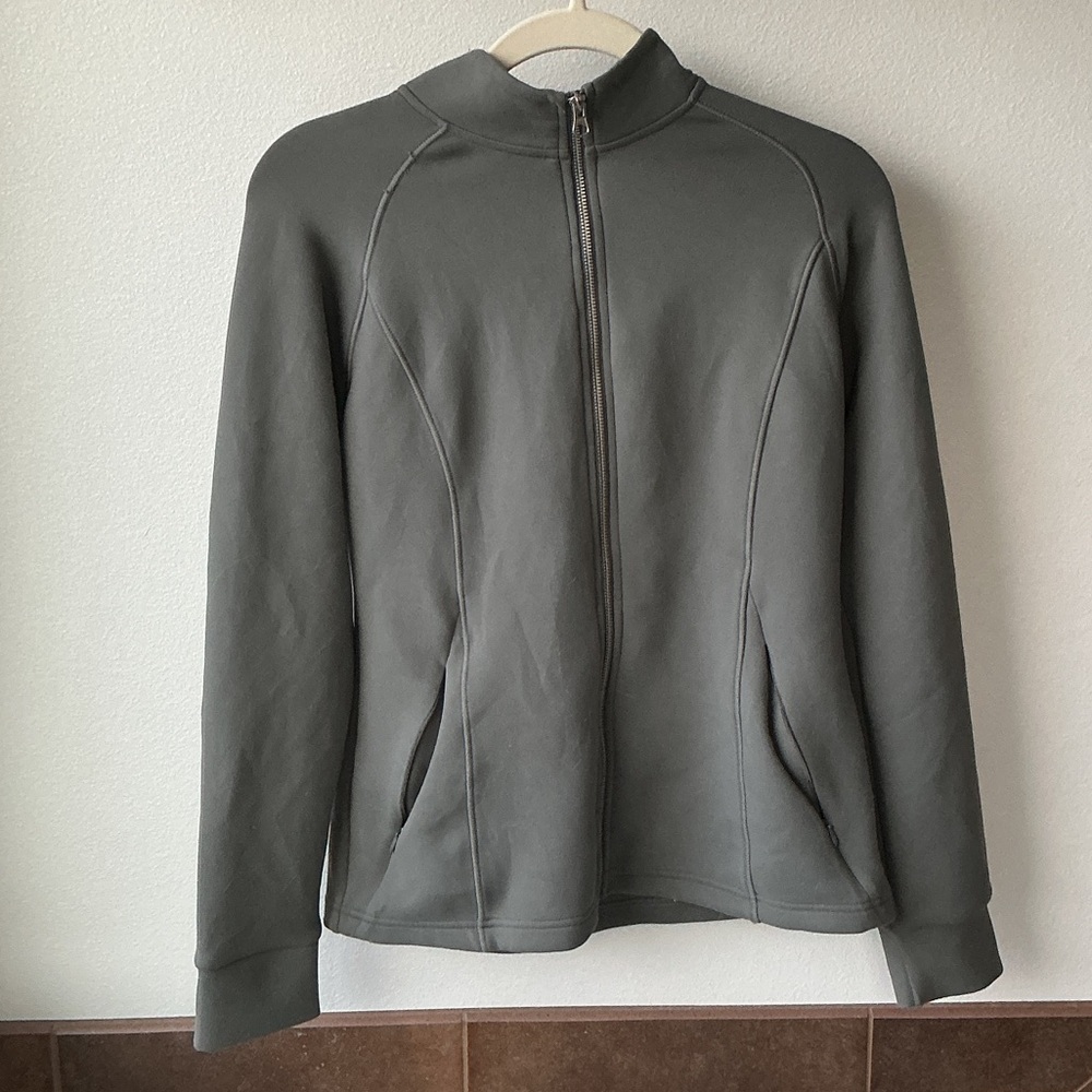 Sage Green Zip-Up Jacket